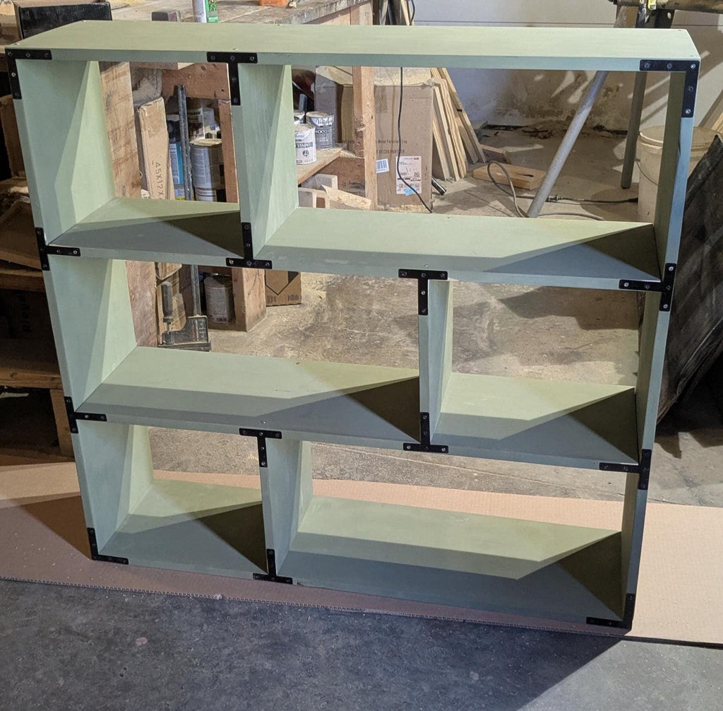 Custom Handmade 3-Tier Pine Bookcase