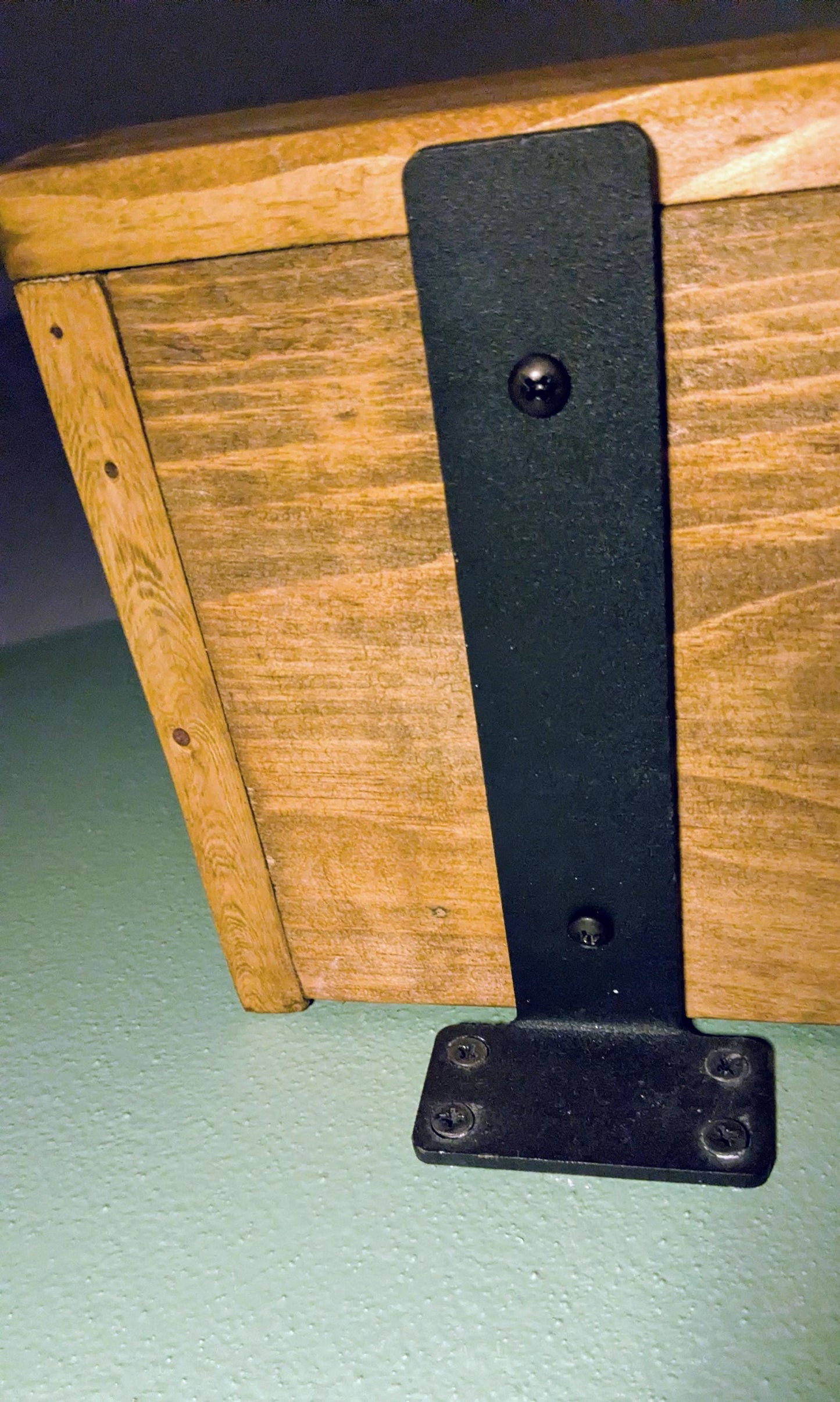 Steel Shelf Brackets: L Brace Corner Plate, Custom Paint Option