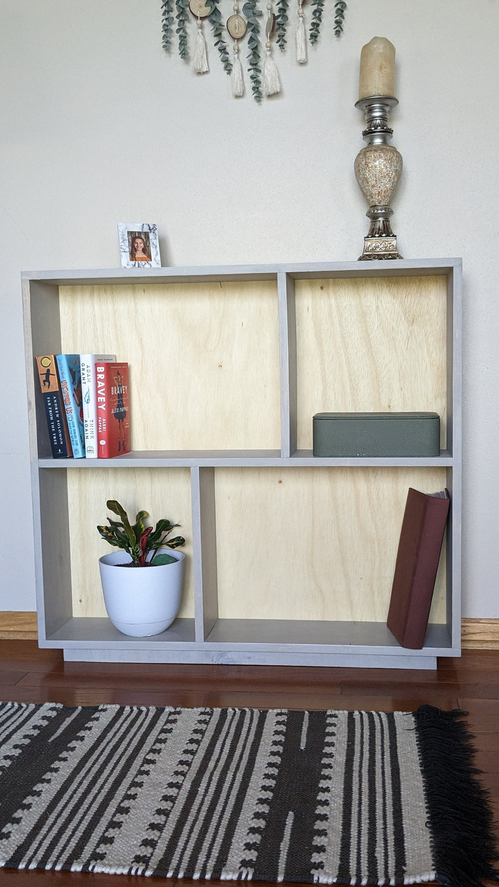 Custom Low Wood Bookcase