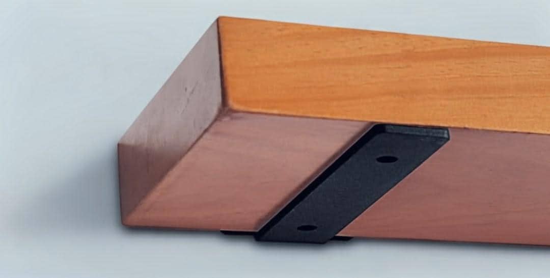 Steel Shelf Brackets: L Brace Corner Plate, Custom Paint Option