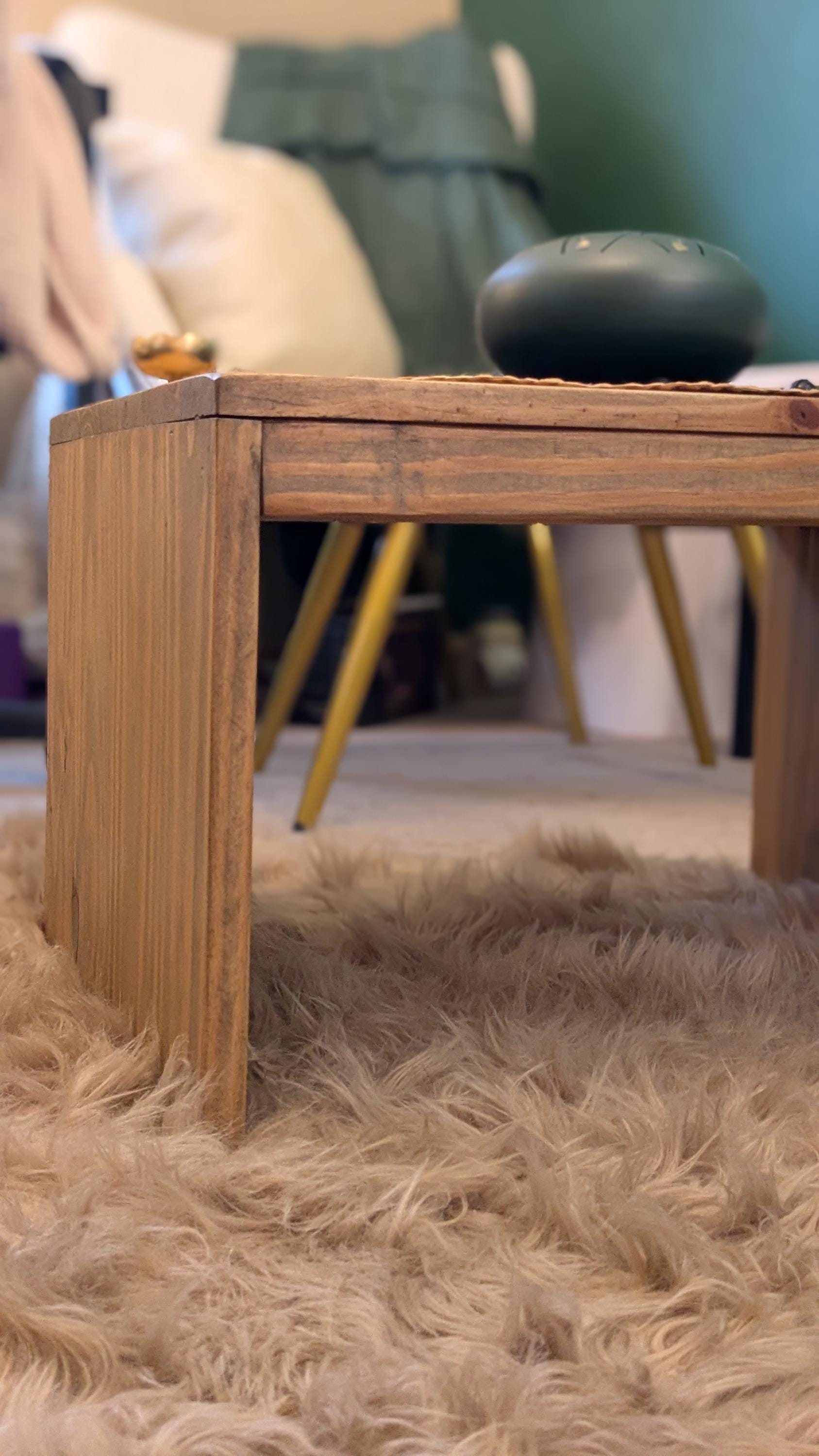 Meditation Floor Table – Spiritual Altar for Grounding