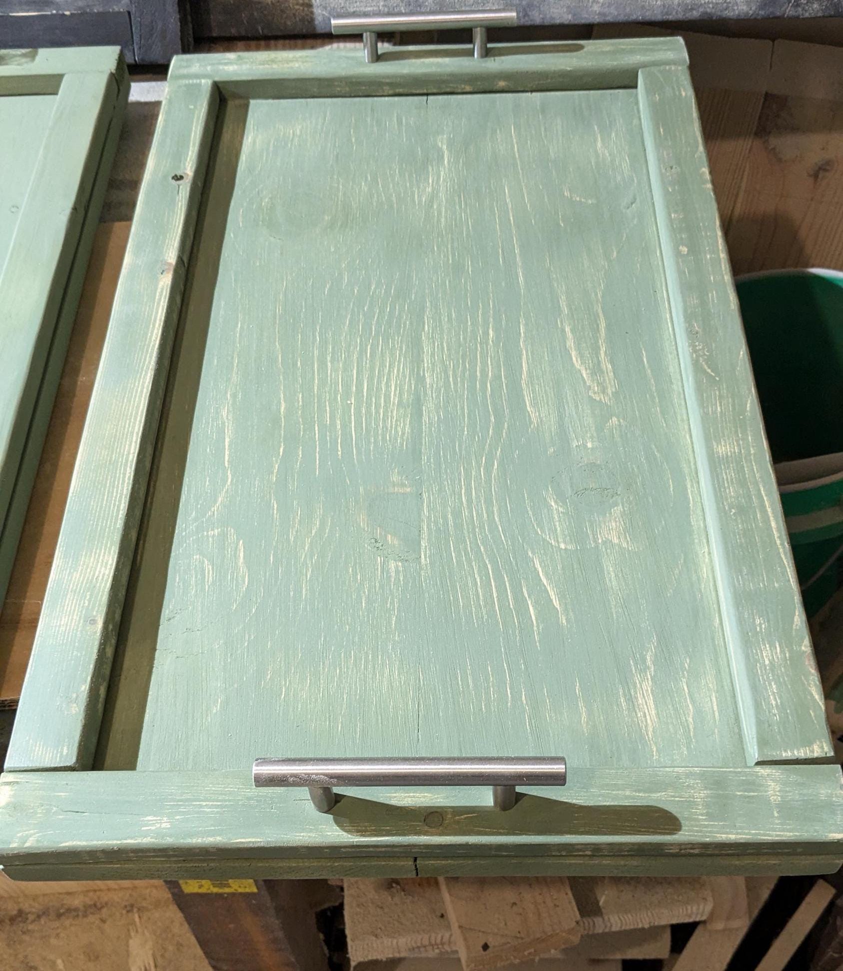 Ritual Tray with Handles - Ottoman Table Setting Centerpiece Platter Home Décor Housewarming Gift Wood Breakfast Serving Board