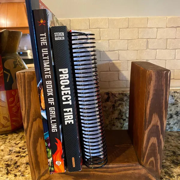 Handmade Bedside Bookcase - "To-Be-Read" Book Holder Kitchen Recipe Book Holder
