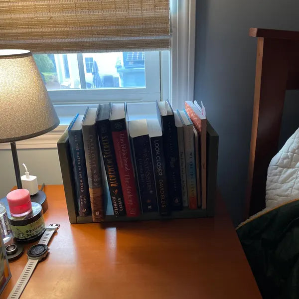 Handmade Bedside Bookcase - "To-Be-Read" Book Holder Kitchen Recipe Book Holder