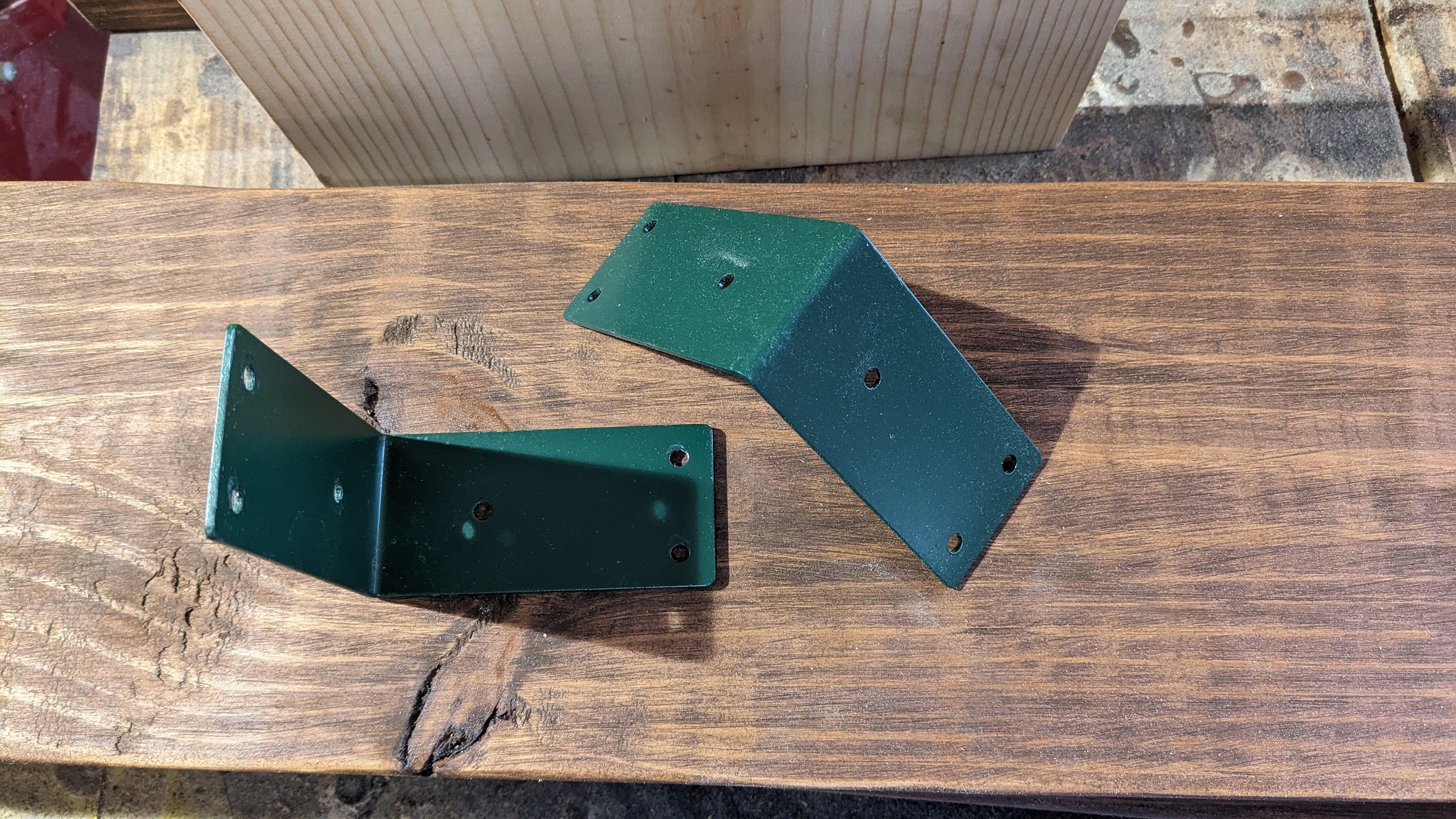 Steel Shelf Brackets: L Brace Corner Plate, Custom Paint Option