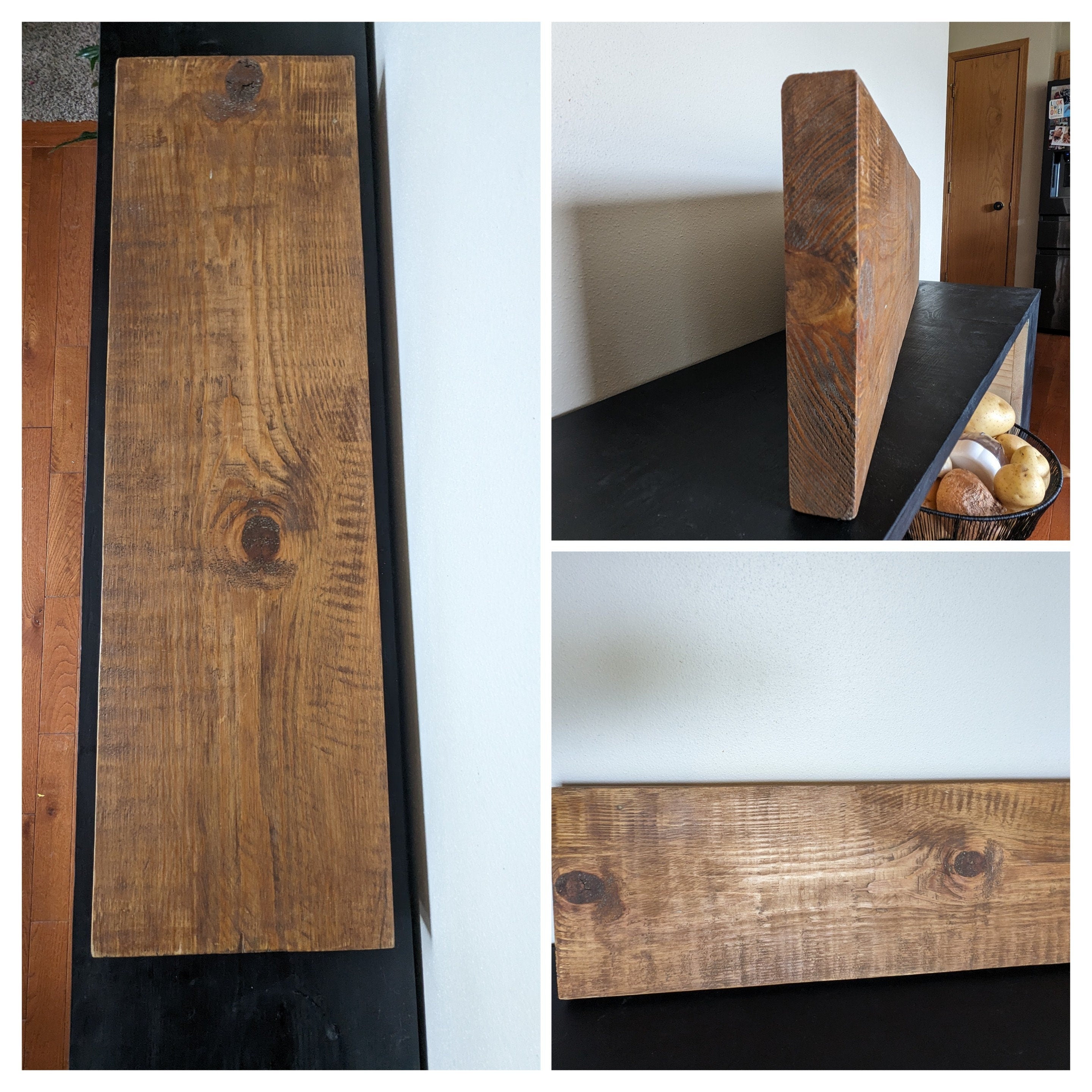 Finished Board Solid Wood Slab DIY Project Board Custom Finished Wood Board Shelf Multipurpose Board DIY Wall Art Board DIY Wood Sign Board