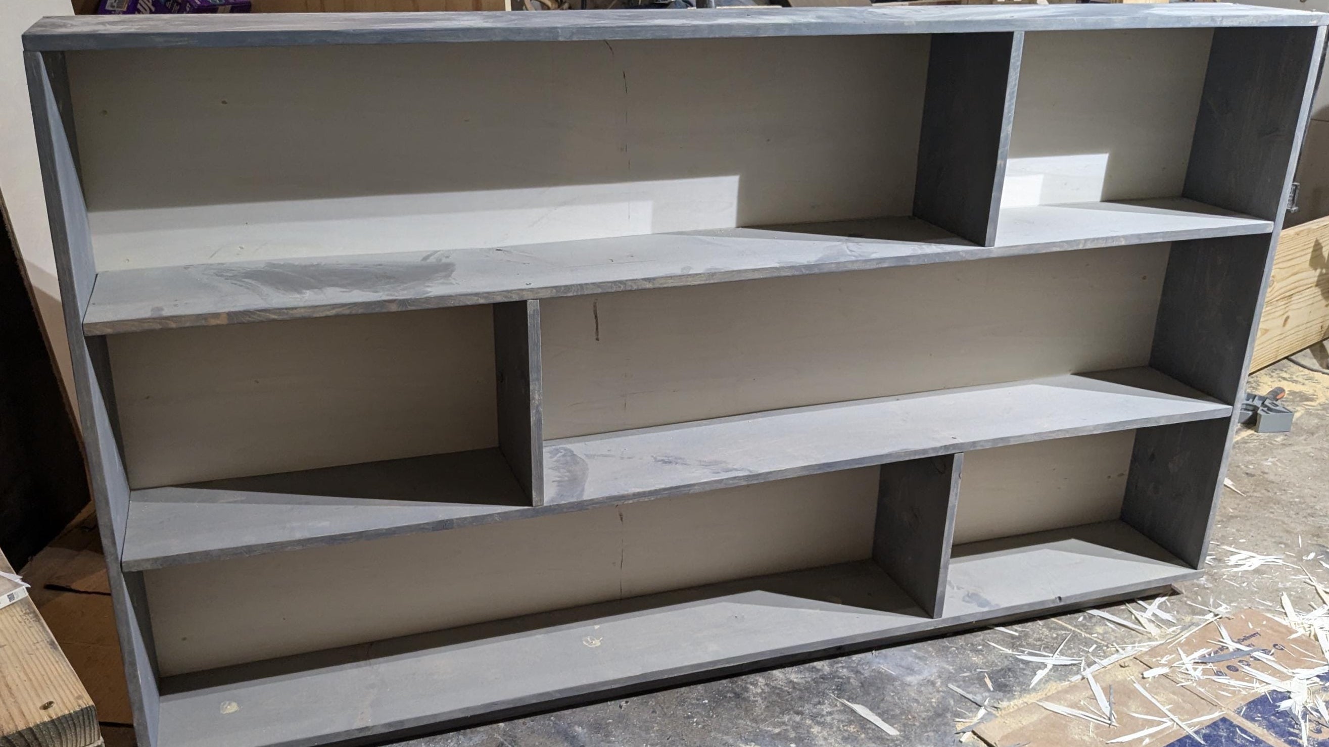 Custom Handmade 3-Tier Pine Bookcase