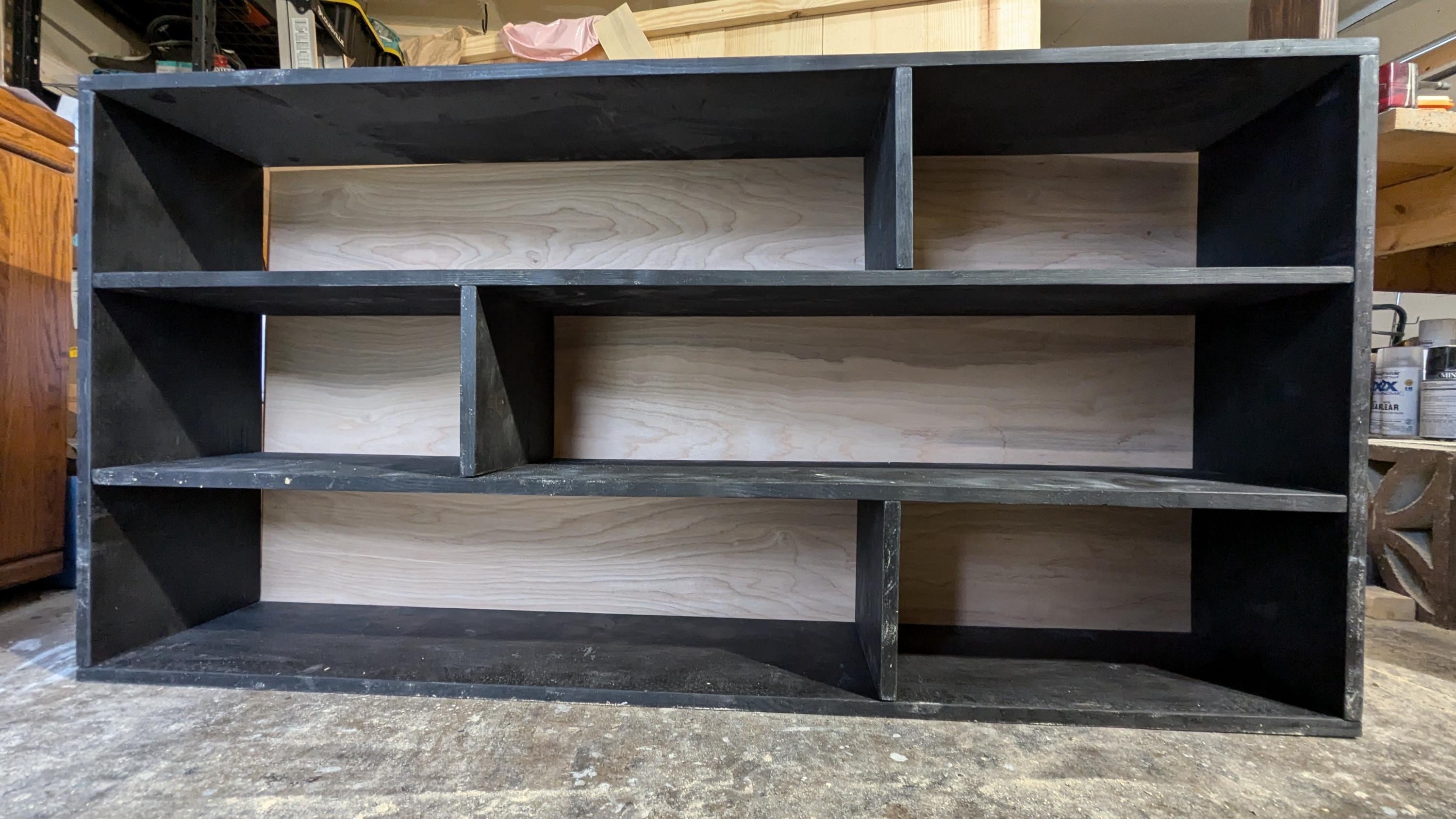 Custom Handmade 3-Tier Pine Bookcase