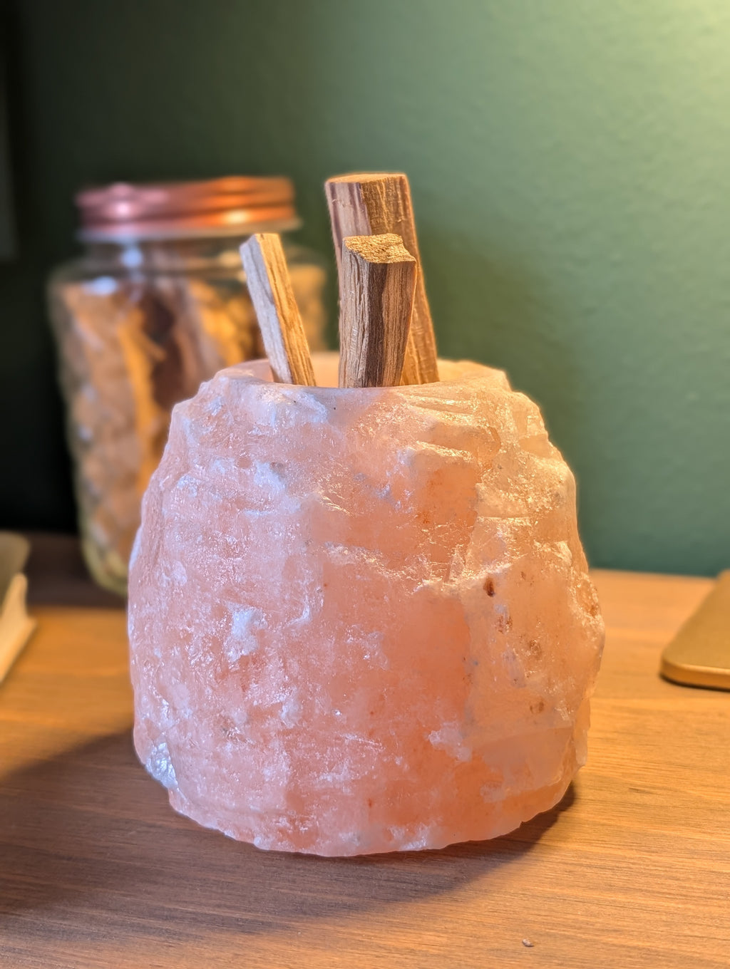 Himilayan Salt Tea Light Votive Holder