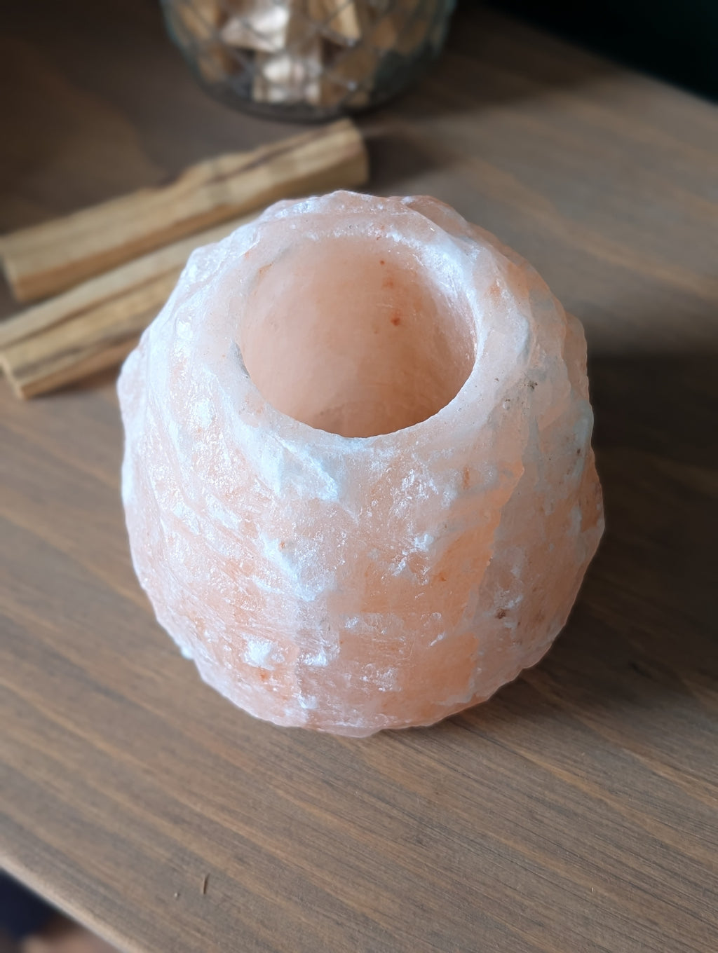 Himilayan Salt Tea Light Votive Holder
